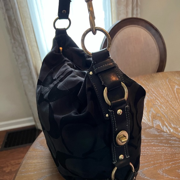 Black Coach Purse & Wallet with Dustbag ❤️ - Picture 3 of 16